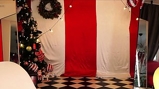 Stacked brunette goes solo toys and masturbation