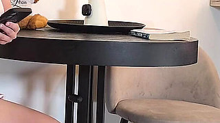 Cum Play After Slow Teasing and Edging Handjob in a Short Uniform Miniskirt to Get More Precum Before the Big Cum Load Release