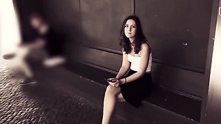 18 year old girl fucks in public during a sex date