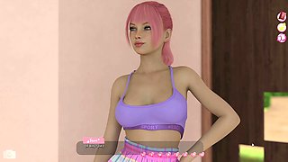 Romantic kiss with big natural tits in Russian