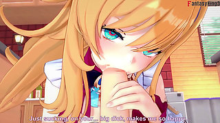 Escoffier POV Blowjob and Sex on the Kitchen - Genshin Impact