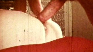 Sepia-toned Anal Orgy Shows Retro Brunette Taking All Holes