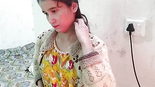 School girlfriend ko ghar me pakad ke jabar dasti pela