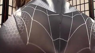 Naomi Soraya Venom Costume play Railing Flick Leaked