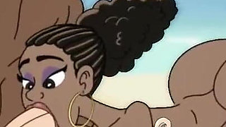 Fuckerman: cuckold husband ass fucking and a lot of sperm on a nude beach, ep. 13