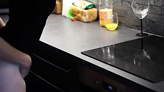 Kitchen Counter Quickie - Listen to My Orgasm