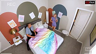 Stepdad Makes Stepdaughter Play With His Cock