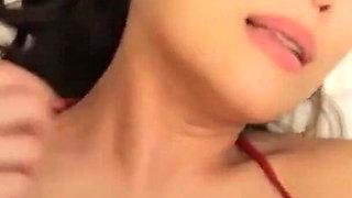 Innocent Beauty in Red