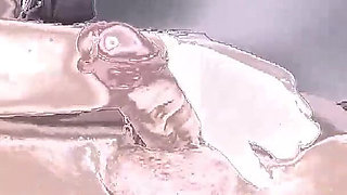 A Nurse in White Gloves Waxes a Guy