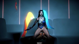 3D Horny Slut Cosplay Stripper Got Her Wet Pussy Fucked so Hard