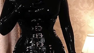 Sexy Latex Catsuit Tease