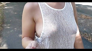 she walks around with her tits sweat.  I'm traveling by train and masturbating in public