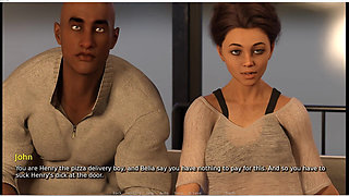 My Hotwife - Gameplay - Roleplay - Her First Role - Wife Handjob Pizza Delivery Guy