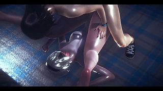 Nier Automata Hentai - 2b Sex Under the Rain - Japanese Asian Manga Anime Film Game Porn