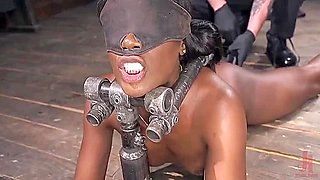 Ana Foxxx Is Machine Fucked, Flogged, Shocked And Made To Cum