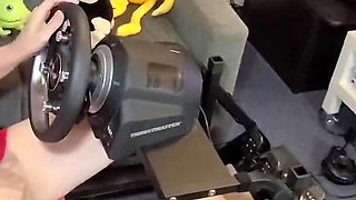Sexy MILF Lisa Essex Fake Pedal Pumping and Real Masturbation