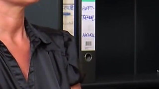 Horny beautiful secretary