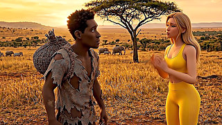 Woman lost in the desert get fucked by a stranger