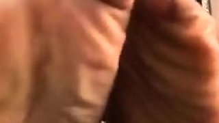 Amateur Foot Fetish Girlfriend Sucks and gives a Footjob