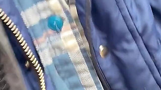 Pussy Pissing Water on the Rock